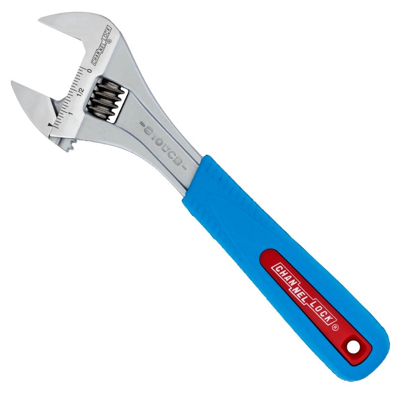 Channellock Adjustable Wrench, 10 in., Chrome, Cushion - Image 1
